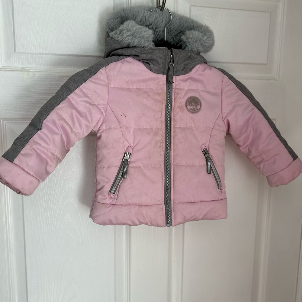 Warm pink winter coat size 2H